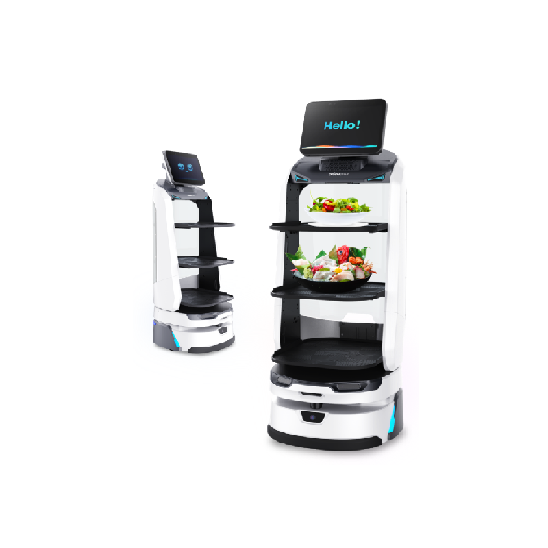 Robot giao hàng LuckiBot Pro phục vụ nhà hàng, khách sạn, bệnh viện, siêu thị