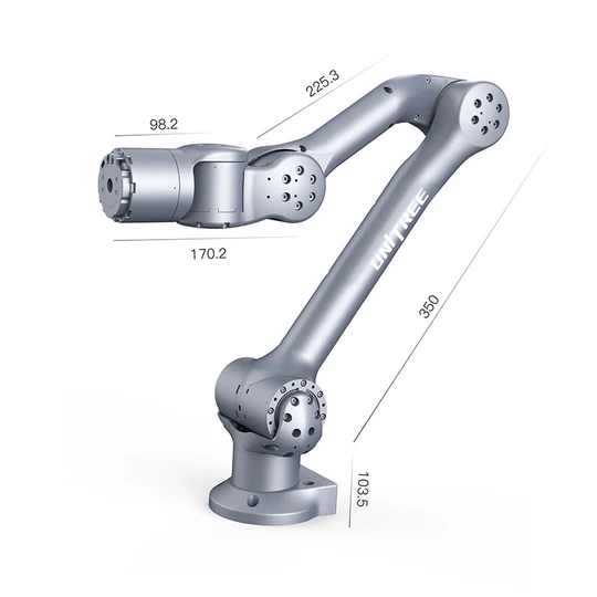 Kích thước cánh tay robot Unitree Z1