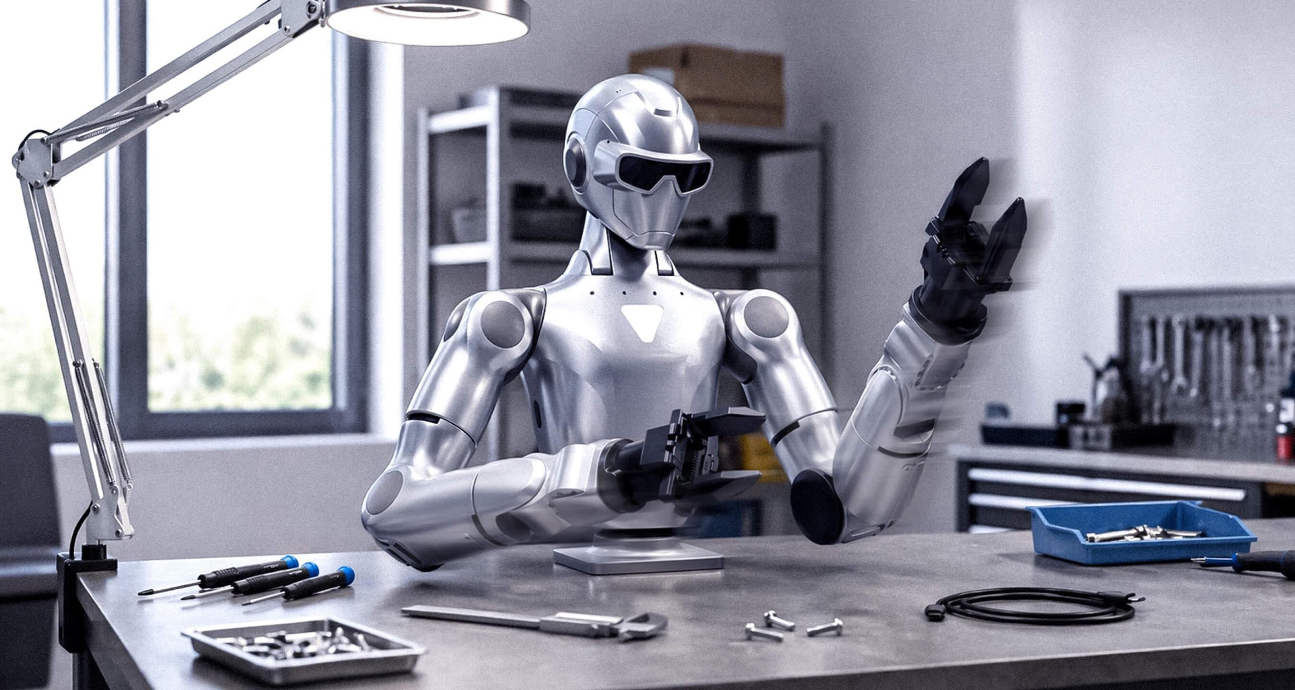 Robot hai tay với bậc tự do vượt trội