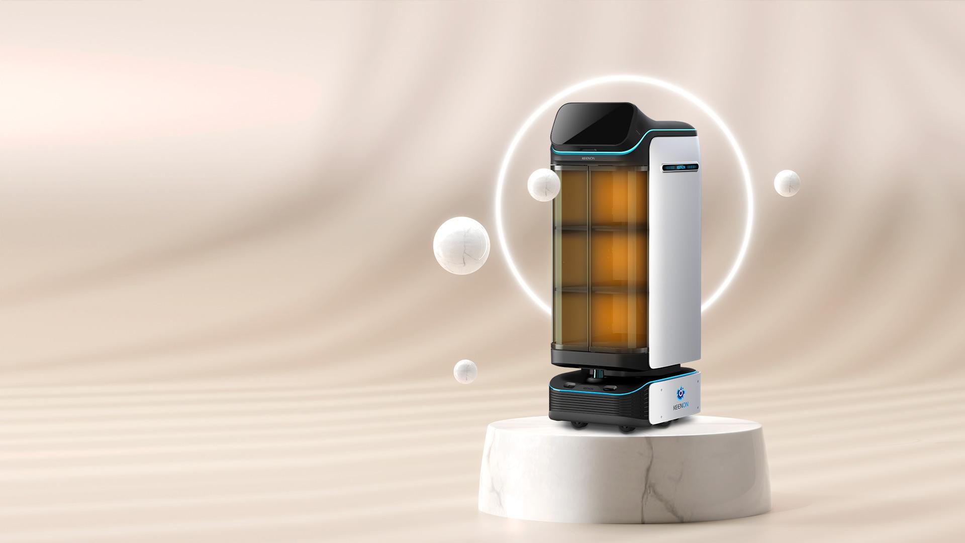 KEENON DINERBOT T3 - Robot phục vụ khay kín an toàn vệ sinh