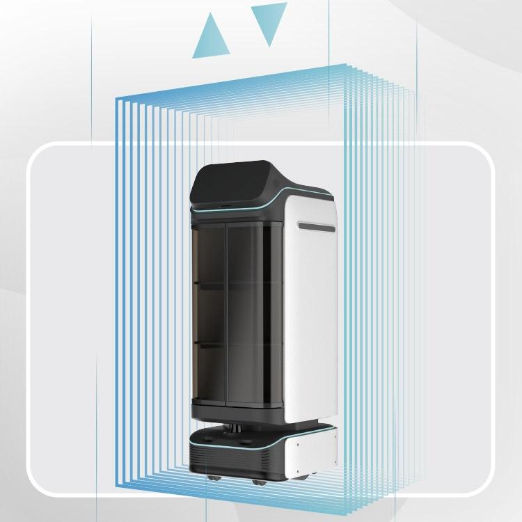 Hỗ trợ di chuyển bằng thang máy tự động - KEENON DINERBOT T3