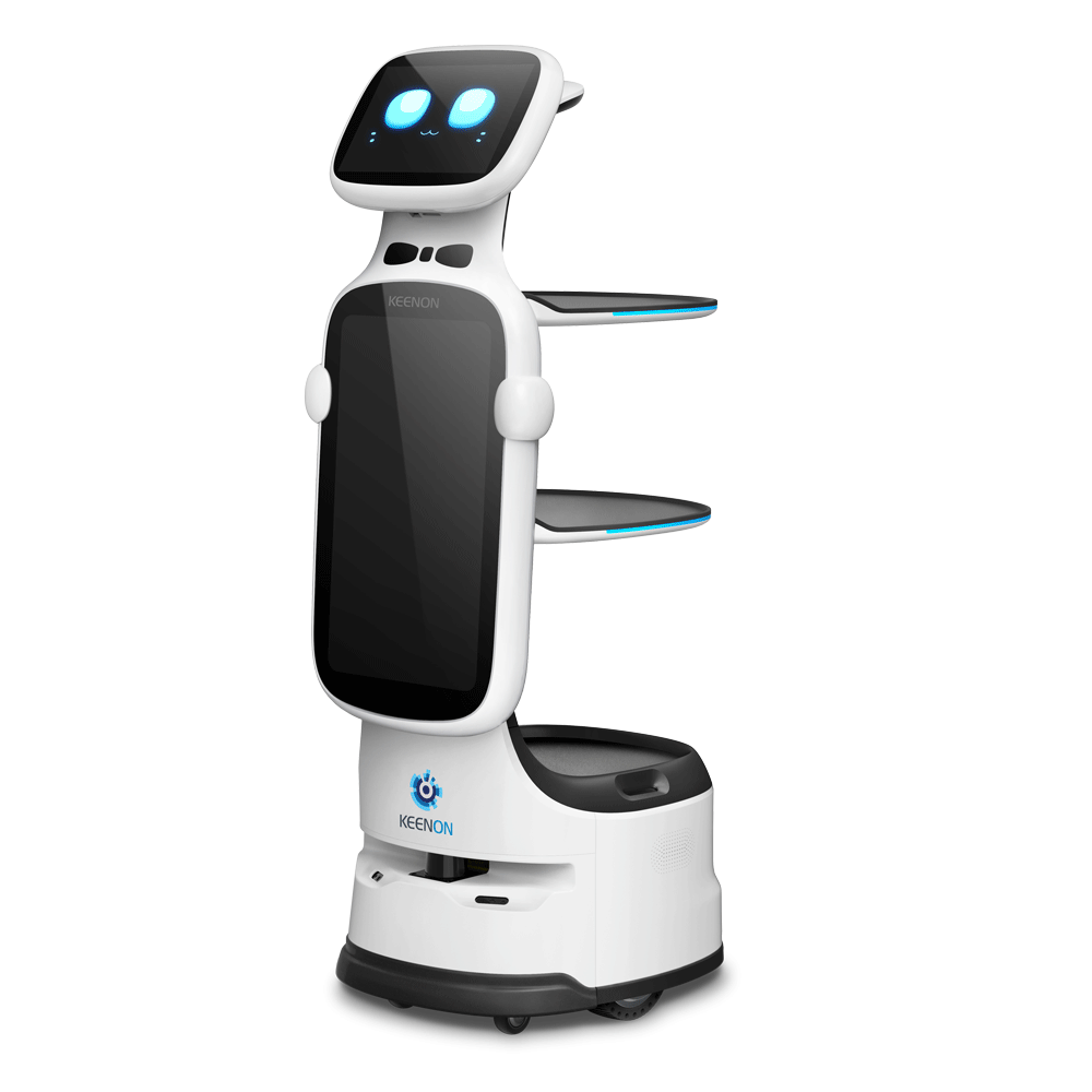 Robot bồi bàn nhà hàng T11 – Chuyên gia giao đồ ăn trong lối đi hẹp