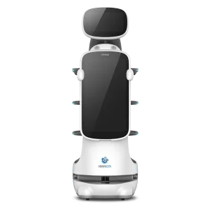 Robot phục vụ nhà hàng T10 – Robot giao đồ ăn kết hợp màn hình quảng cáo