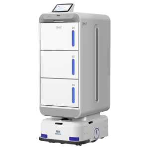 Robot giao thuốc bệnh viện M102 – Hộc tủ bảo mật chuyên dụng