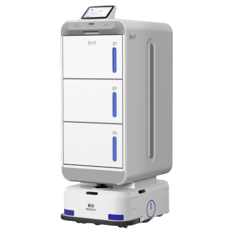 Robot giao thuốc bệnh viện M102 – Hộc tủ bảo mật chuyên dụng